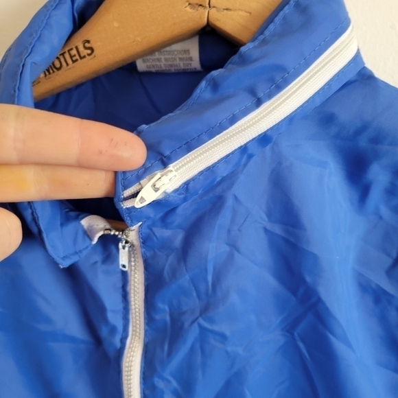 Vintage Crater Lake Windbreak Full Zip Jacket Lightweight Blue M Medium - Picture 4 of 11